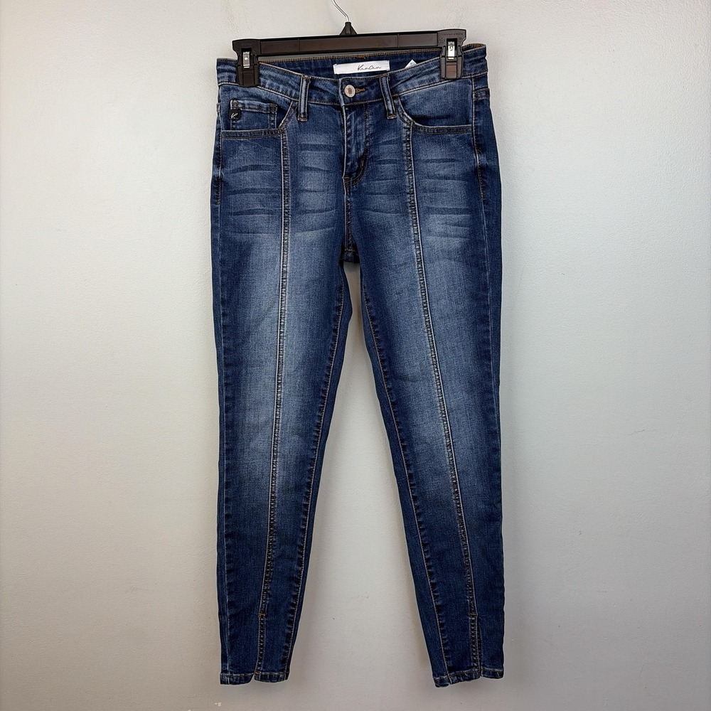KanCan Jeans Womens 7/27 Medium Wash Mid Rise Skinny Stretch Blue Denim KC11175‎
